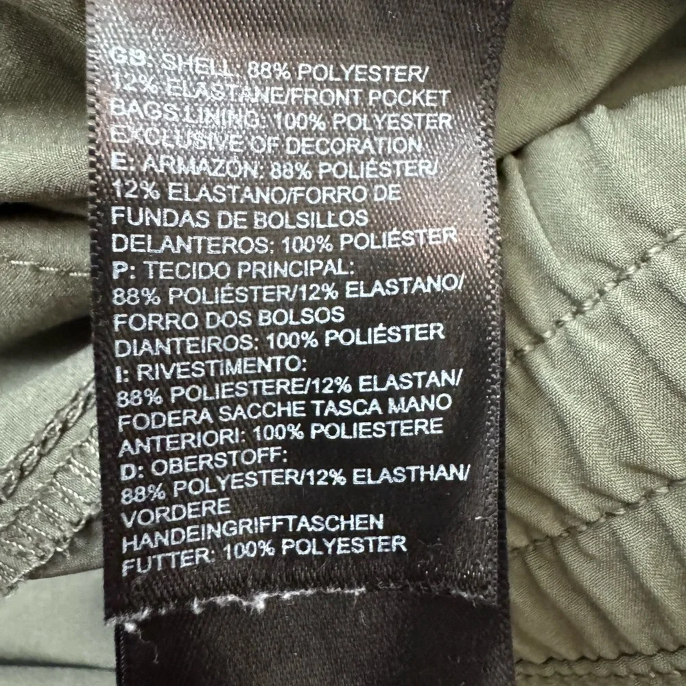 The North Face Drawstring Green Crop Capri Hiking Pants Women's Size 2 - Picture 6 of 8